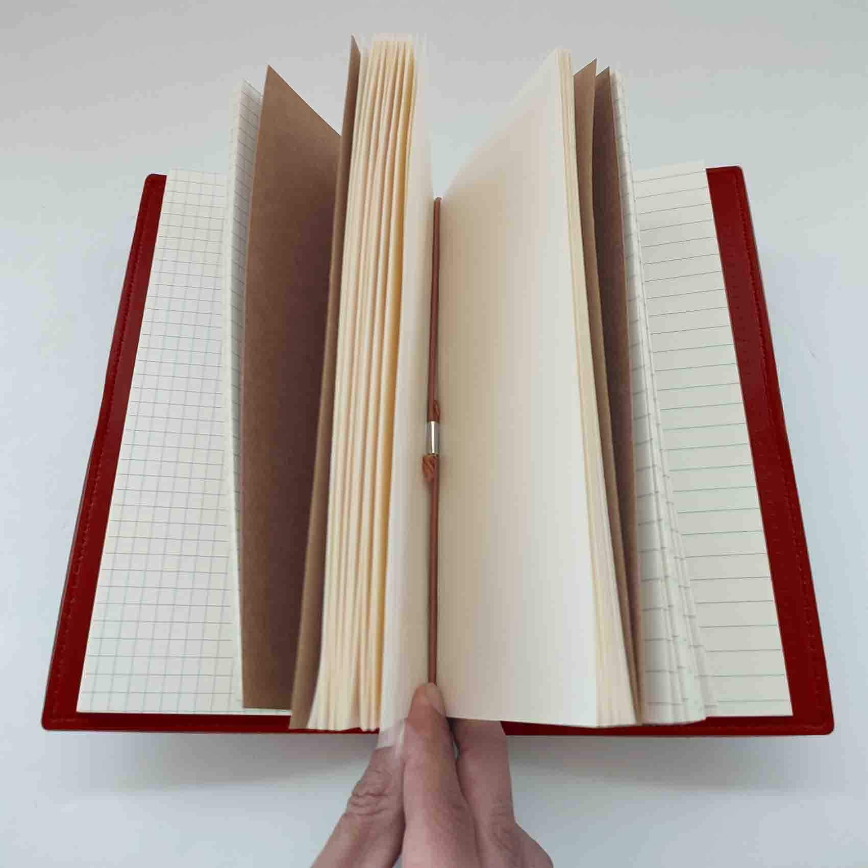 Kişiye Özel Bordo Deri Defter